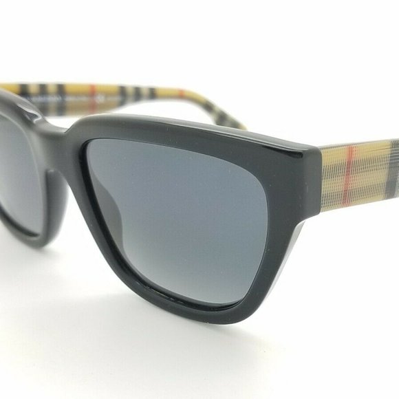 BURBERRY SUNGLASSES PLAID GREY! NEW! - Picture 3 of 5